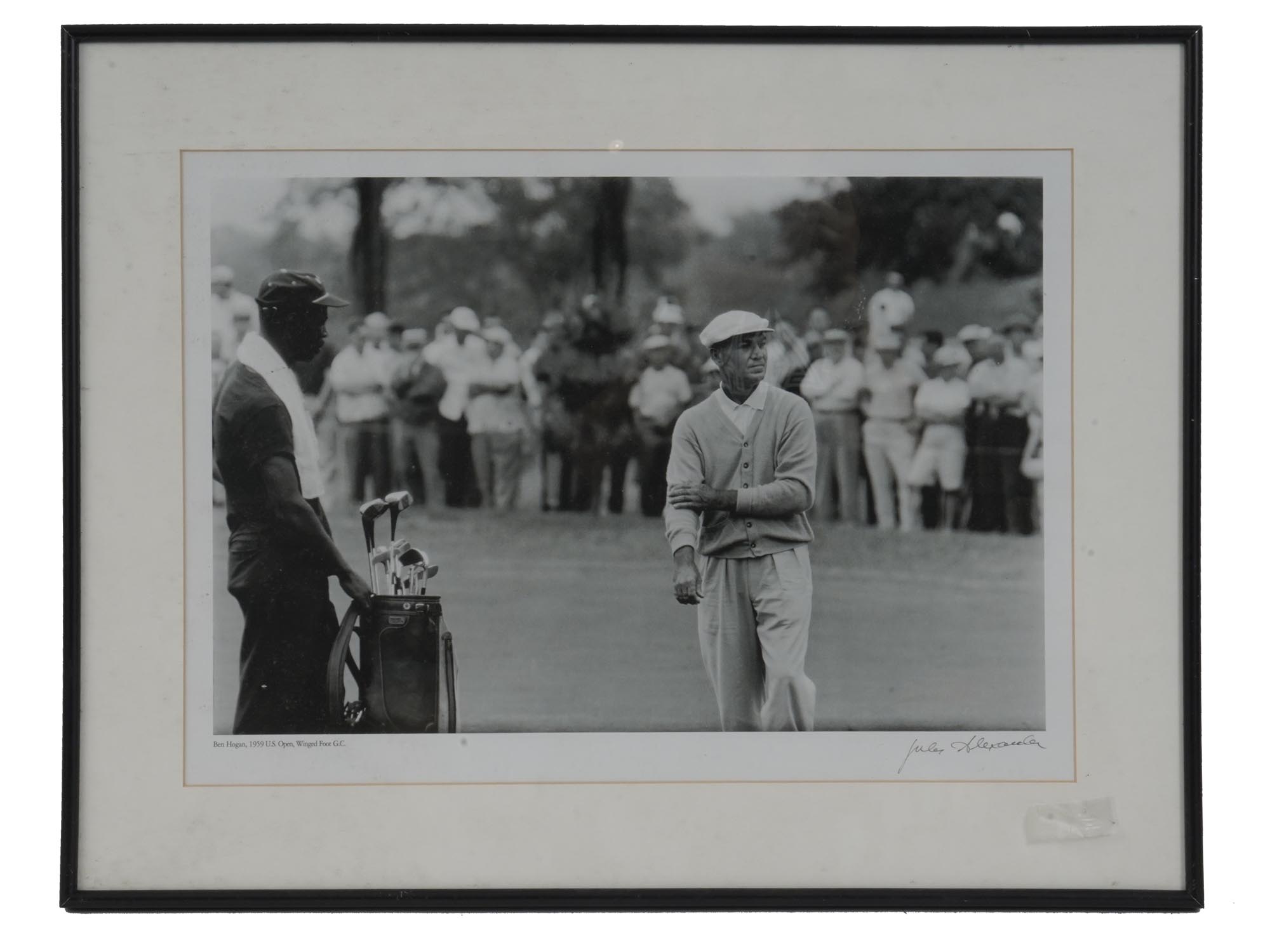 PAIR OF GOLF PHOTOS BY JULES ALEXANDER SIGNED PIC-2